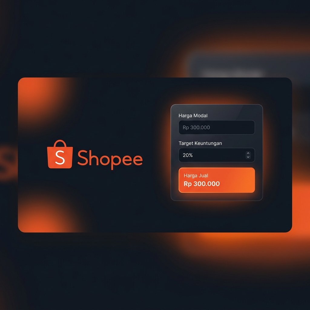 Tampilan Kalkulator Harga Jual Shopee